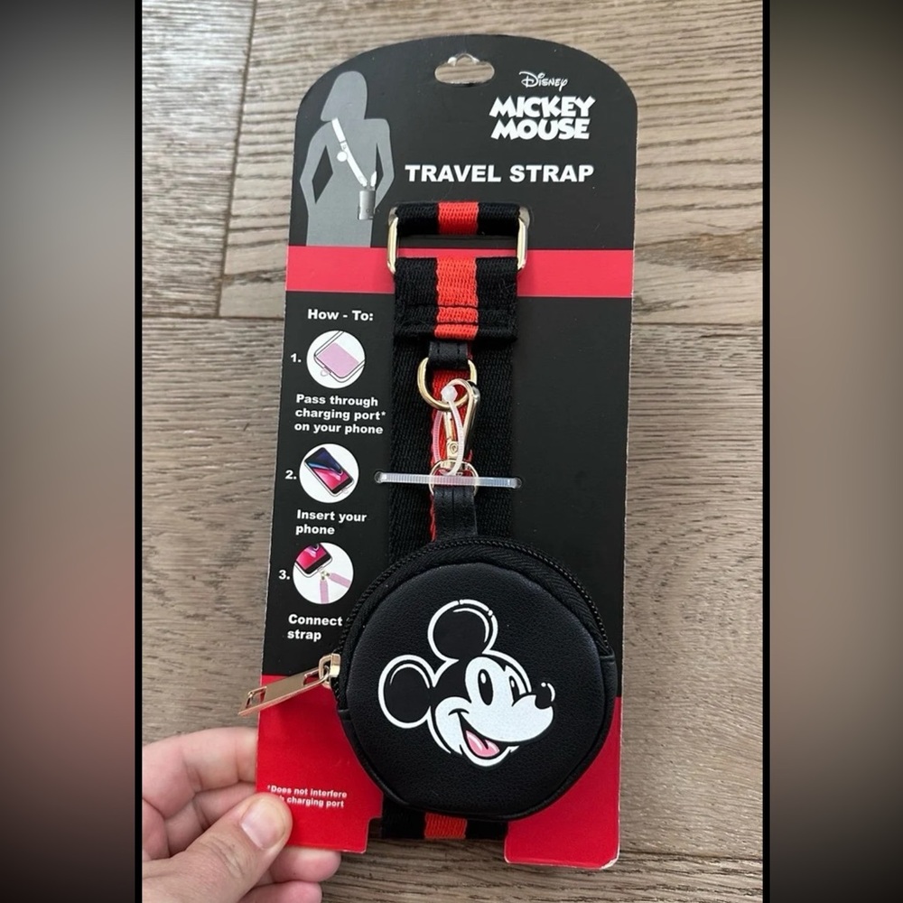 New Disney Travel Strap for Purse with coin Pouch